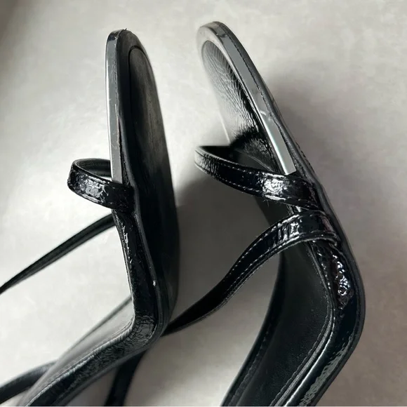 DKNY Women's Black Danielle Square-Toe Strappy Stiletto Dress Sandals SZ 7 - Picture 5 of 5